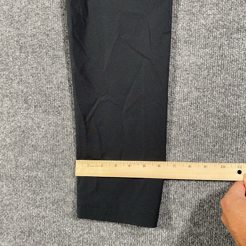 Paskho Pants Mens M Black Tech Minimalist Performance Stretch 32x32 Windbreaker - Picture 10 of 12